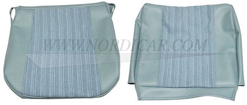 Front seat cover set, seat and back - blue Volvo 544 1965-1966 code 55-513 691560-2