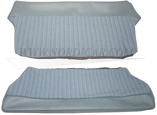 Upholstery rear seat Blue set, seat and back  Volvo PV544 1965-1966 code 55-513 691562-2
