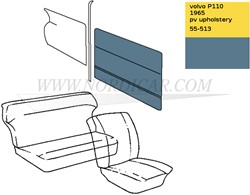 Deurpaneel set Blauw Links + Rechts Volvo 544 65-66 691564