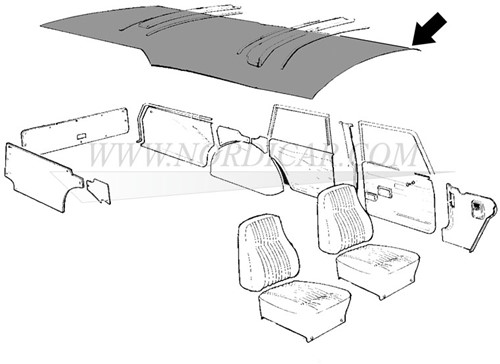 Dachhimmel Volvo 145 67-73 691866