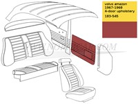 Tür Frontblende Verkleidung Rot Volvo Amazon code 183-545 518-554 692141