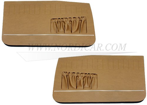 Door panel set brown- Left and Right- Front Volvo Amazon 2drs P130 66-68 code 425-552  692161-2