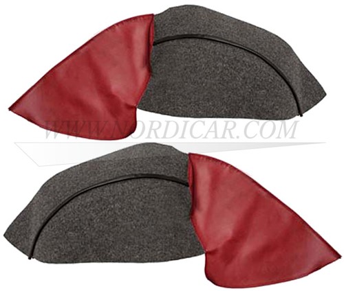 Sellerie de passage de roue set, gauche et droite - rouge Volvo 692165-2