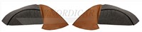 Upholstery wheel arch set, left and right - brown Volvo Amazon combi kleurcode 519 1967 1966-1968 692167-2