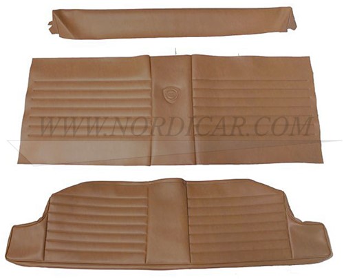 Housse de siège arrière Marron- assise et dossier  Volvo 1800S E ch# -37549 692173-692174