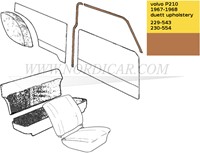 B-stijl bekleding set Bruin Links + Rechts  Volvo P210 code 229-543 230-544 692274