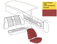 Voortoel Bekleding Rood Volvo Amazon code 432-597 692889-3