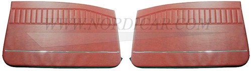 Deurpaneel set Rood Voorzijde Links + Rechts Volvo Amazon P130 code 432-597 692910-2