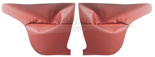 Zijpaneel bekleding set Rood Achterzijde Links + Rechts  Volvo Amazon P130 code 432-597 692946-2