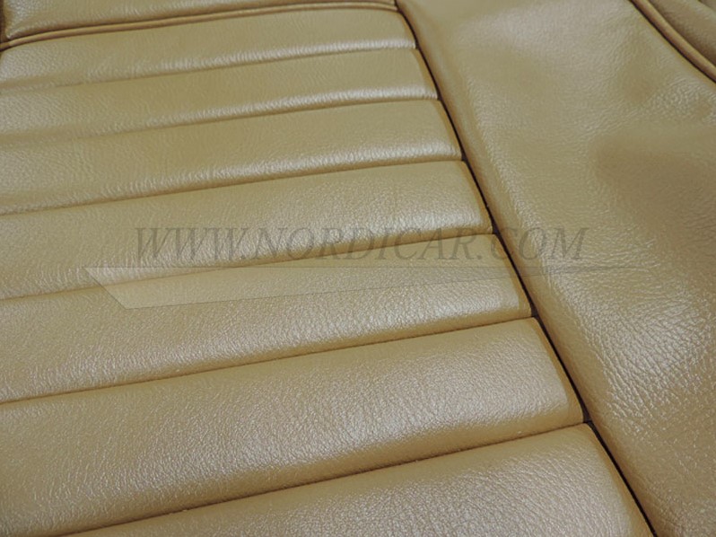 Stoel bekleding set goud metallic Zitting + Rugleuning (1 stoel) Volvo P1800E 70-71 code 341-766 694112 Nordicar