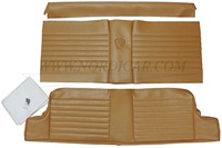 Achterbank bekleding set goud metallic leer Zitting + Rugleuning Volvo P1800E 70-71 694147-2