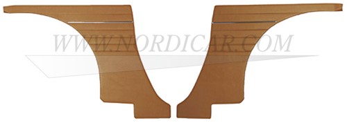 Zijpaneelset Goud metallic Achterzijde Links + Rechts  Volvo P1800E 70-71 694239-2