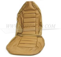 Seat cover set- gold brown leather- seat and back Volvo 1800E 37550- 1800ES 695863-2