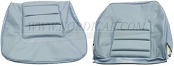 Stoel bekleding set blauw leer zitting + rugleuning (1 stoel) Volvo 164 code 956-806 695944