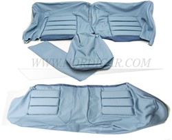 Upholstery rear seat Blue Leather set, seat and back Volvo 164 code 956-806 695946