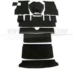 Carpet set Black complete Volvo P1800S 696007