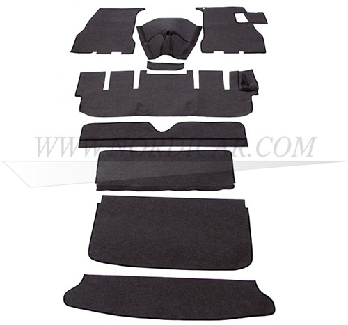 Carpet set Gray P1800S RHD Volvo P1800S RHD 696009RHD