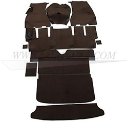 Matten set Bruin compleet (10 delig) Volvo 1800E 1971 696010