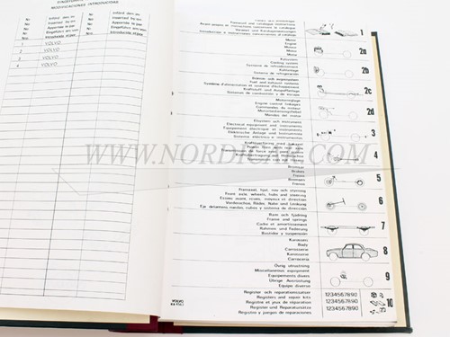 Livre de pièces  Amazon B20 Volvo 130 220 7311130-3