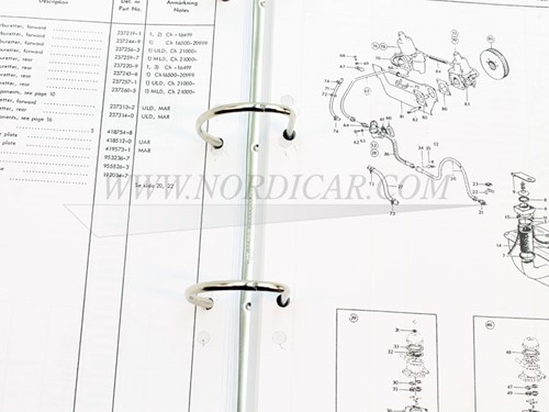 Teilebuch P1800S Volvo P1800 B18 7311180-3