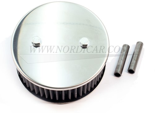 Air Filter Chroom Hi-Performance 45mm Volvo B18 B20 SU HS6 2 bouts uitwasb ala K&N 73606-2