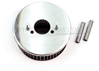 Luchtfilter Chroom Hi-Performance 45mm Volvo B18 B20 SU HS6 2 bouts uitwasb ala K&N 73606