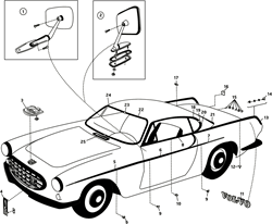 Zierleiste únd emblem