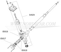 Crémaillère de direction – kit de révision Volvo 544 210 Ama 1800S E ES 142 144 145 54929-2