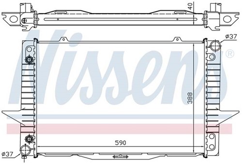 Radiator Volvo 850 S/V70 XC70 -98: zonder turbo Volvo 850 S/V70 XC70 -98 z/turbo 8603769-2