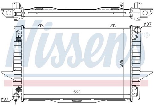 Radiator- Nissens Volvo 850 S/V/C70 XC70 -98 m/turbo 8603770-3