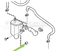 Hose, Crankcase breather Volvo S/V40 (-04) S/V90 (-98) 960 S/V/C70 S80 (-06) S60 (-09) V70/XVC70 (00-08) XC90 (03-) 8653339-2