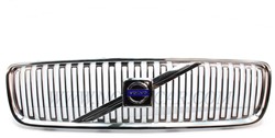 Gitter, Kühlergrill mit Rechteckgitter schwarz/Chrom Volvo V70 2005-2008