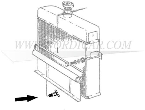 Aftapkraan radiator gebruikt Volvo B18 B20 PV Duett Amazon P1800 87502