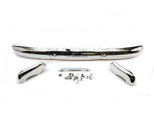 Front bumper complete stainless steel Volvo 444 445 ('54-'57) 88587-2