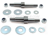 Shock absorber bolt set Front axle modification left+right bottom+top Volvo 444 544 445 210 89568-2