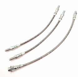 Brake hose kit - Front+Back- stainless steel- L=32.5cm Volvo Ama 65-68 