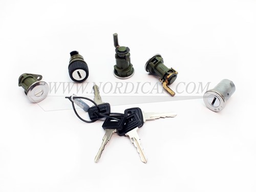 Slotset compleet (5 stuks) Volvo 240 260 1978-1993 estate 9140737