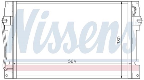 Condenseur de climatisation- Nissens Volvo 850 94- S/V70 XC70 -00 C70 -05 9171271-2