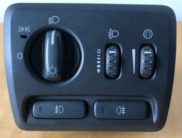 Lichtschalter mit Scheinwerferverstellung und Nebelscheinwerfern - Gebrauchtteil Volvo S60 V70 XC70 9441233