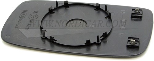Mirror glass, Outside mirror- Right- heatable Volvo 240 86- 940 960 S/V90 9447750-2