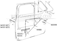 Distanzring Türoffner / Fensterkurbel Volvo 544 210 61- 663599-3