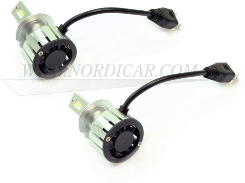 Koplampbol set LED H7 Osram Volvo S/V40 (-04) S/V70 (-00) C70 (98-05) S60 (-09) V70 (00-08) S80 (-06) XC90 (-14) 989828-LED-3