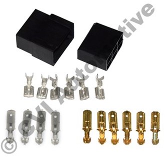 Connector housing- 6 pin male/female Volvo Amazon 958214 958215