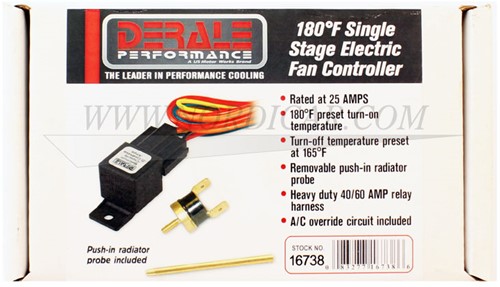 Sensor: mit Thermostat Volvo voor electrische koelvin aan bij 82graden uit bij 74graden DR16738-2