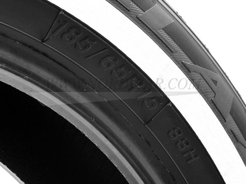 White Wall 185/65R15 88H Galaxy 20mm Volvo 544 210 Amazon P1800 140 164 GA185/65R15-3