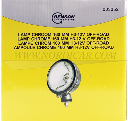 Feux de brouillard chrome 160mm Volvo PV Amazon P1800 140 164 IB-003352-3