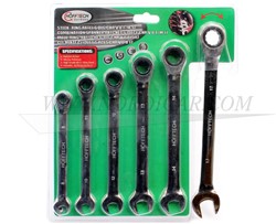 Ring-steek ratel set: 6 delig