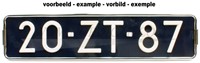 Numberplate border 44,5/10,5 Volvo 44 5/10 5 KPR001NOR