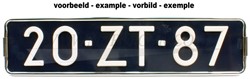 Numberplate border 44,5/10,5 Volvo 44 5/10 5 KPR001NOR