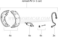 Set de freins complet PV544 et P210 (Duett) Volvo 544 210 Duett REMSET-PV-2